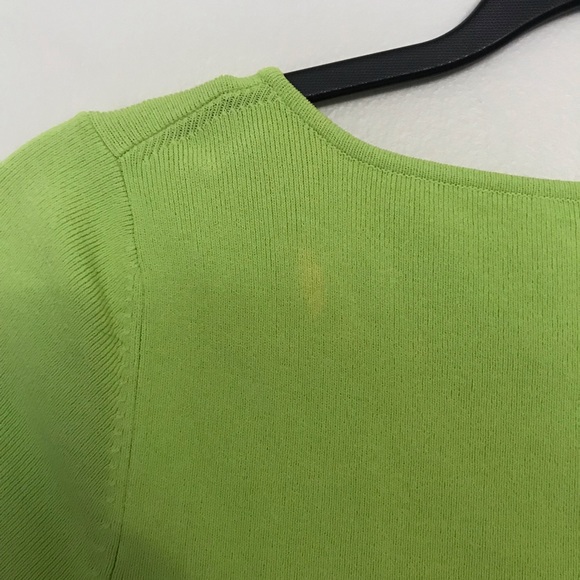 Cable & Gauge Bright Green Tie-Front Top - Picture 7 of 7